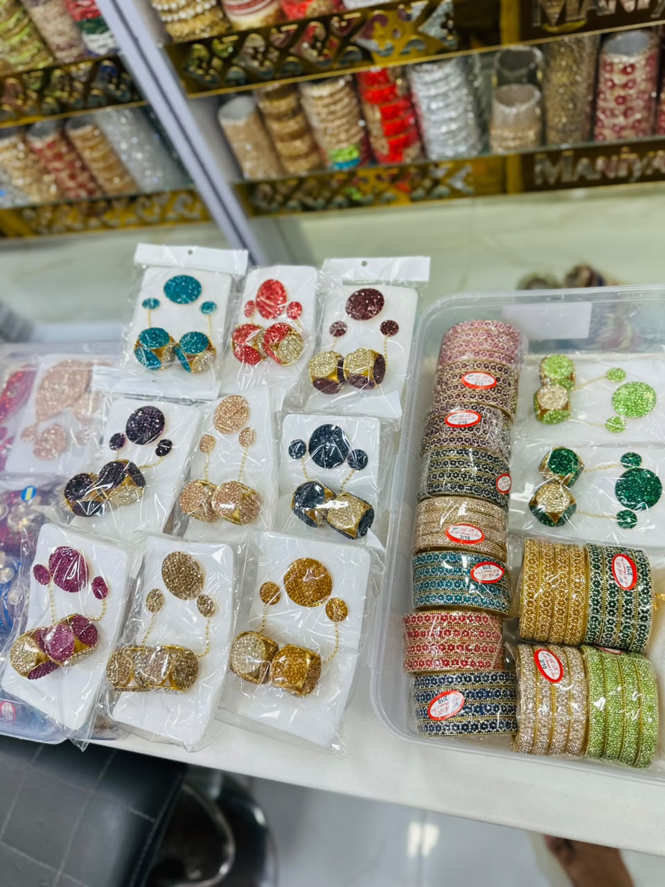 crystal bangles set 002